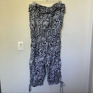 Feathers Strapless Jumpsuit size 2X